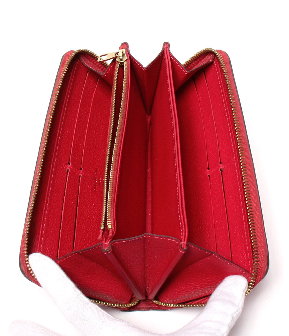 Louis Vuitton Long Zippy Wallet Zipper Round Empreinte Monogram Brown